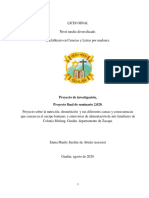 Nutrición y Desnutrición - Proyecto Final de Seminario 2,020. - Liceo Sinaí, Gualán - Enma Márily Súchite de Abzún (Asesora)