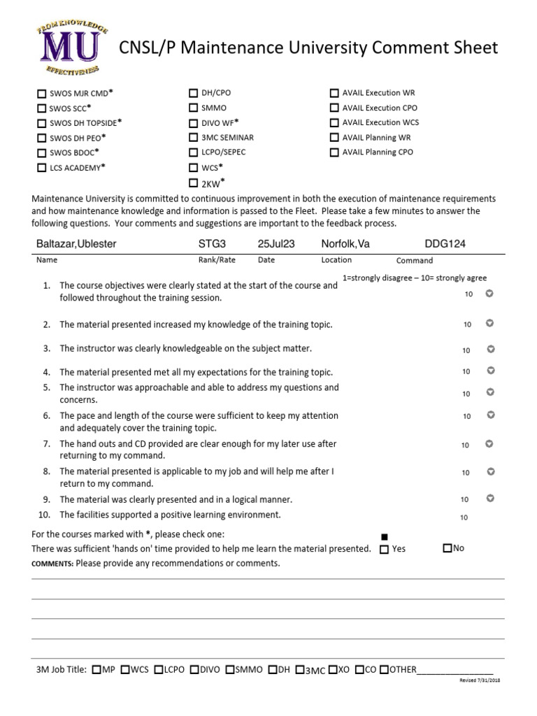 Mu critique sheet form filler download free pdf behavior
