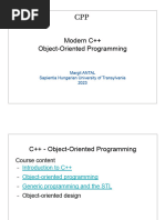 CPP v1.2 Modern CPP OOP Slides Margit Antal 2023