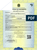 Certidão de Nascimento João