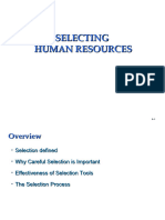 Selecting Human Resources