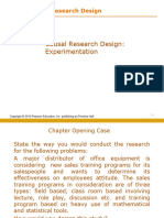 5 Causal Research Design - Experimentation