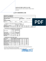 Certificado Tuerca Hexagonal 5 - 8 in - A194 - Galv