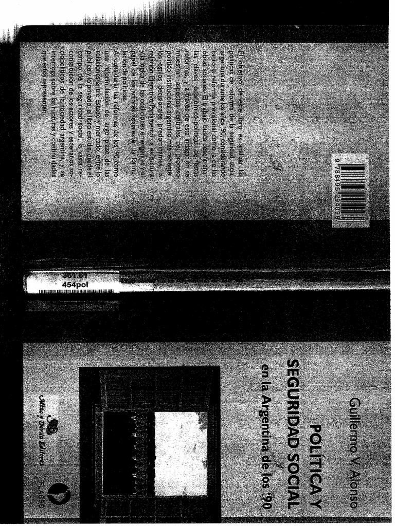 GUILLERMO ALONSO Politica y Seguridad Social en La ARGENTINA | PDF