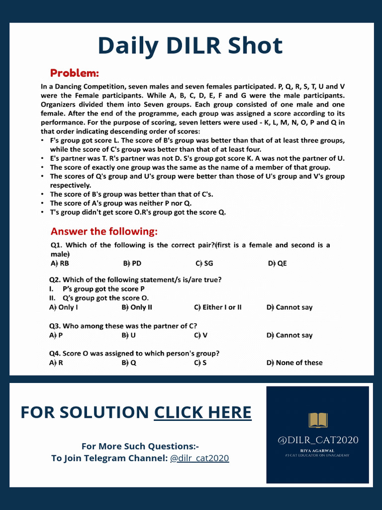 Daily DILR Set-6 | PDF | Business | Social Science