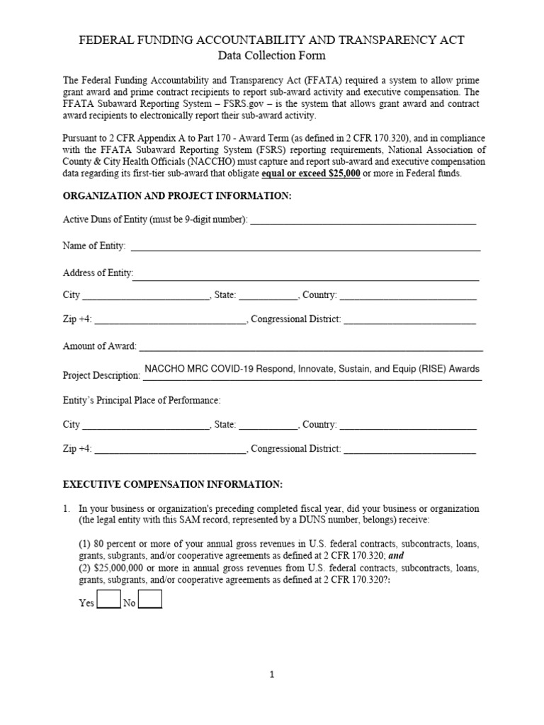 Ffata data collection form e download free pdf stocks employee
