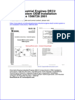Scania Industrial Engines Dec2 Control System Oem Installation Instructions 1588726 2001