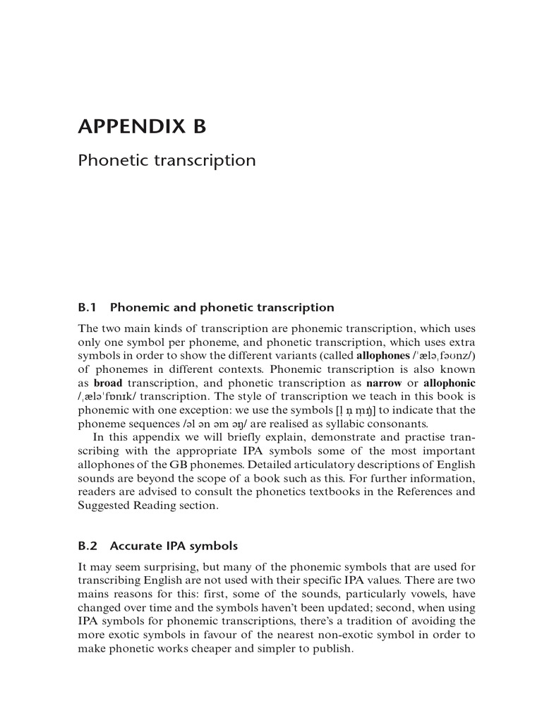 British English Phonetic Transcription Guide | PDF | Vowel | Phonetics