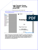 Tadano Rough Terrain Crane GR 250n 1 GR 250n 1 TC 01e Training Manual en