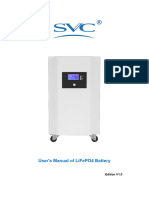 User's Manual of SVC LiFePO4 Battery