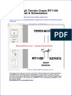 Terex Rough Terrain Crane Rt1100 Shop Manual Schematics