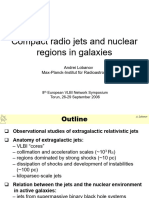 Compact radio jets and nuclear regions in galaxies