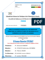 Aspects Epidemiologiques de La Retinopathie Diabetique Au Centre de Sante de Reference de La Commune Iv Du District de Bamako