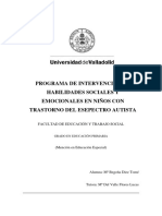 Programa de Intervención en Habilidades Sociales y Emocionales en Niños Con Trastorno Del Esepectro Autista