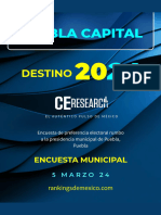 Encuesta de C&E en Puebla Capital Del 5 de Marzo