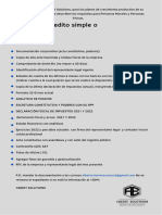 Checklist Simple o Revolvente