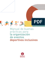 Manual de Buenas Prácticas para La Organización de Eventos: Deportivos Inclusivos