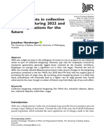 Hamberger 2023 Developments in Collective Bargaining During 2022 and Their Implications For The Future