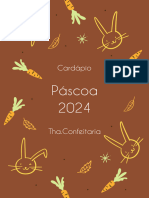 Cardápio Páscoa 2024 