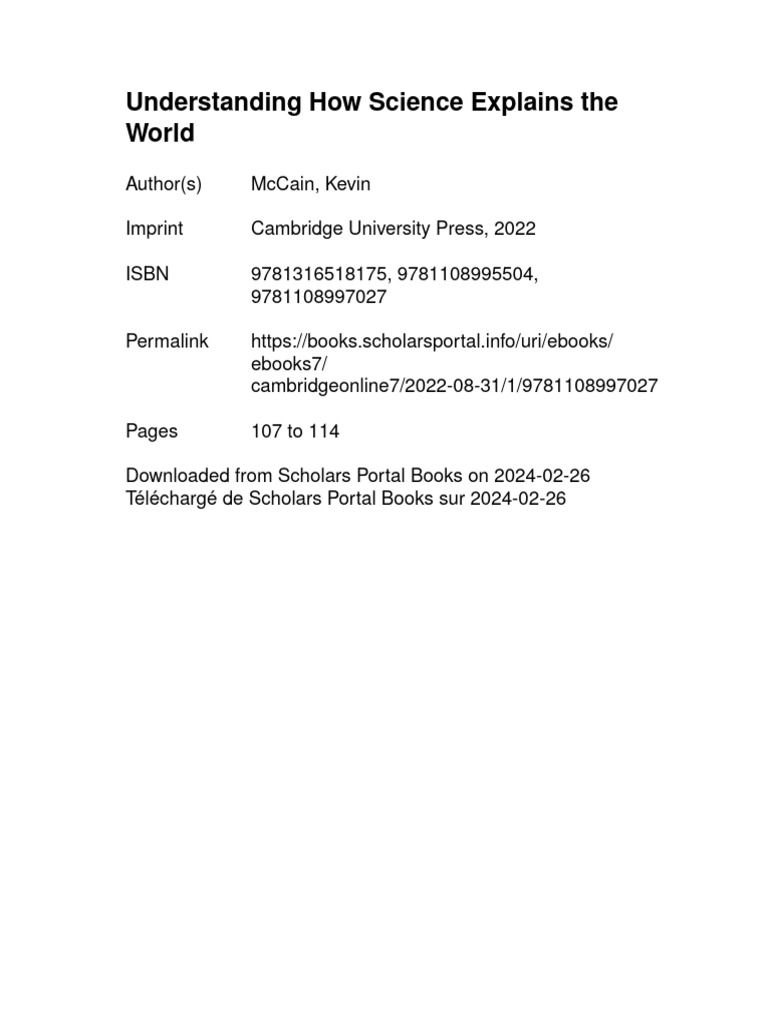 Understanding Science's Worldview | PDF | Science | Philosophy Of Science
