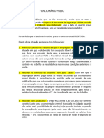 Parecer - Funcionário Preso