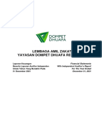 Laporan Audit Amil Zakat Dan Nadzhir Wakaf Dompet Dhuafa Tahun 2021