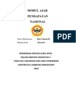 Modul Ajar Ekonomi - Pendapatan Nasional