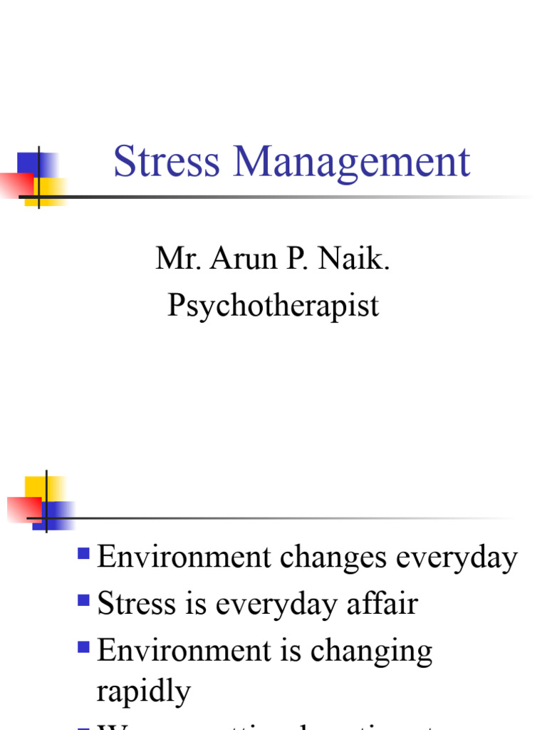 Understanding Stress and Its Management | PDF | Experience | Thought