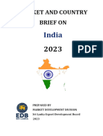 India-2023 Exports and Imports Data Sri Lanka