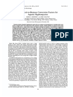 Gessner - 1993 - Ergosterol-to-Biomass Conversion Factors For Aquatic Hyphomycetes
