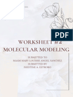 Worksheet # 2 Molecular Modeling-Jhestine A. Estrobo