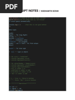Javascript Notes by Siddharth Doshi