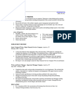 Senior Technical Resume Template