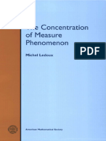 (Mathematical Surveys and Monographs 89) Michel Ledoux-The Concentration of Measure Phenomenon - Amer Mathematical Society (2001)