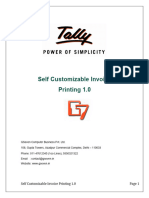 User Manual With FAQs - Self Customizable Invoice Printing