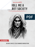 Roll Me A Secret Society - by Assassin NPC