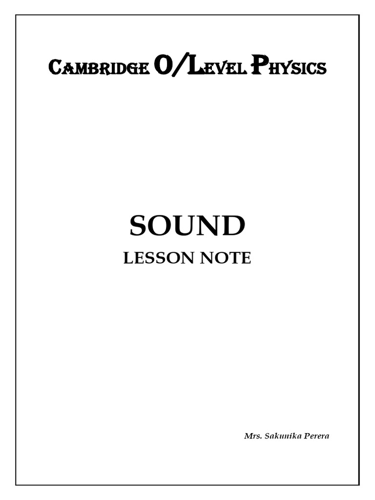 F Note Sound