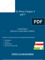 How To Write Chapter 4 and 5 1