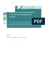 Cuestionario de Satisfacción en El Proceso de Búsq