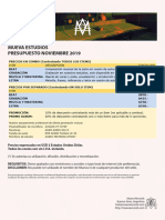 Mueva Estudio Presupuesto Nov-2019