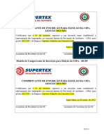 Modelo de Comprovante de Inscrição para Eleição Da CIPA - (MCIP) - Rev.0