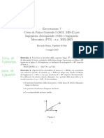 Esercitazione 7 Ingegneria Aero Mecc