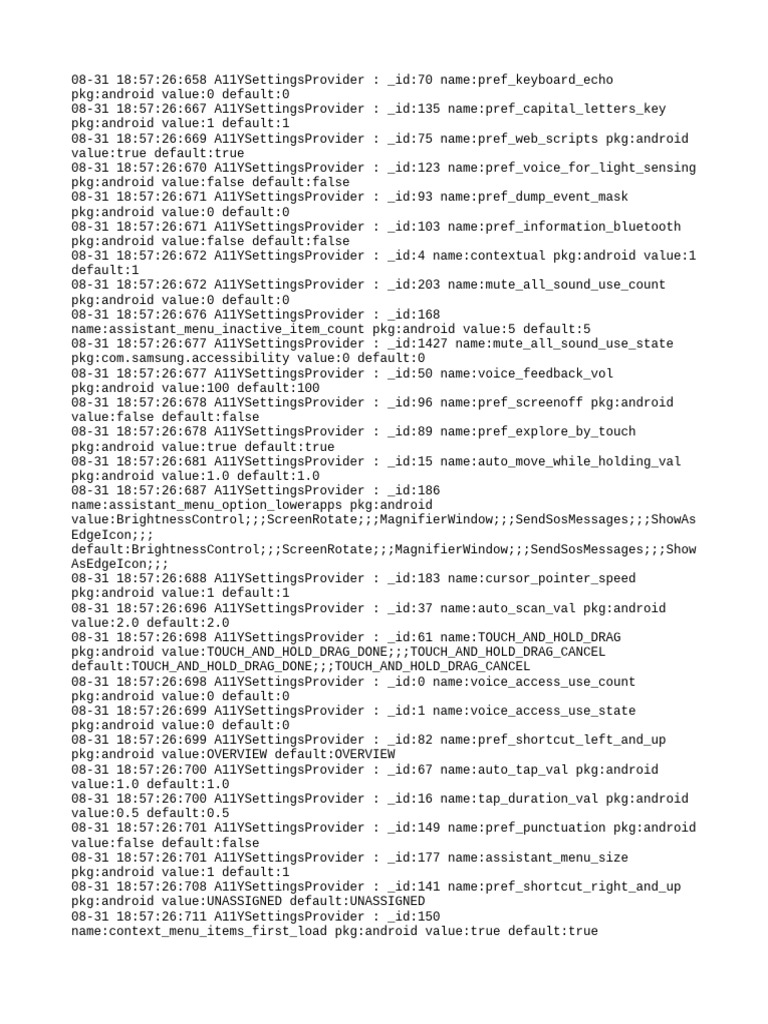 Android Accessibility Settings Log | PDF | Free Mobile Software | Computing