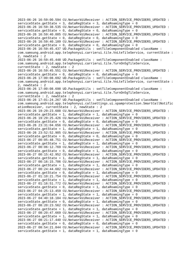 Network State Updates Log | PDF | Computers