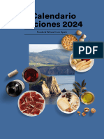 Calendario Actividades Industria Alimentaria ICEX 2024