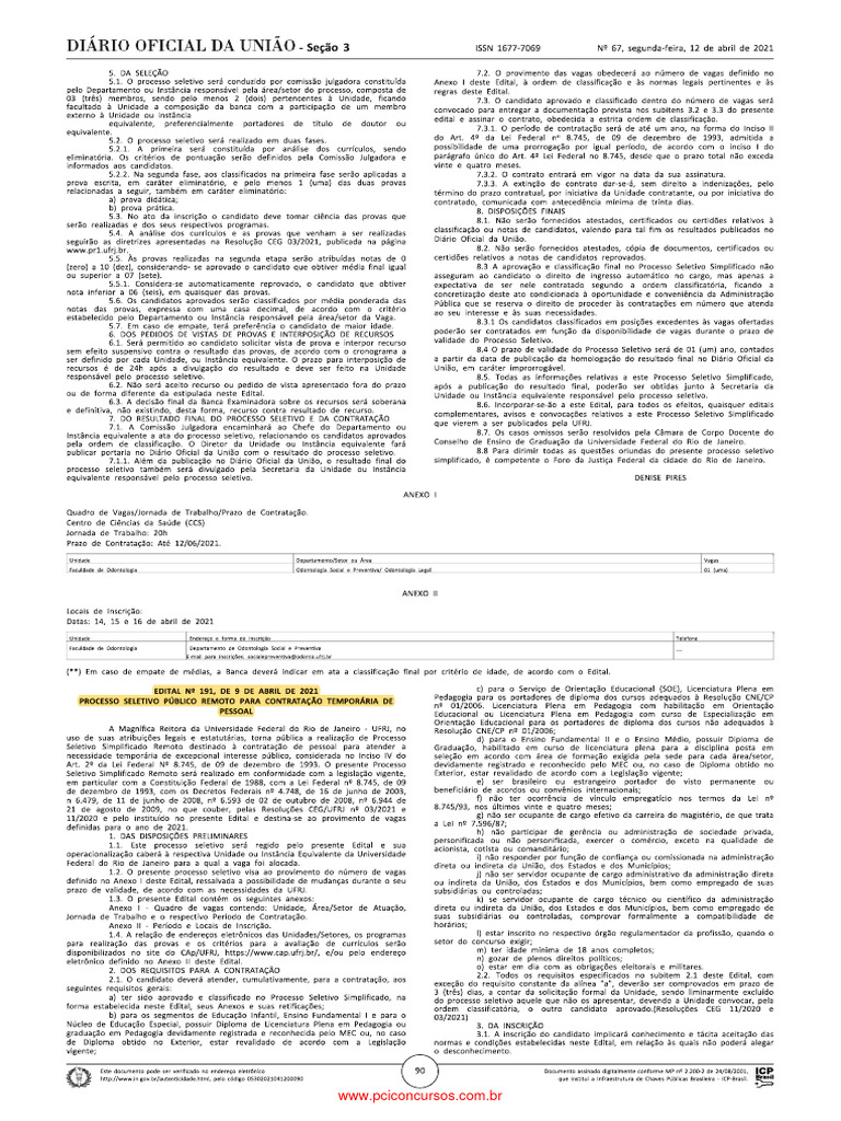 Edital-191 - Formato DOU | PDF