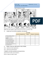 Ficha de Trabalho - Atos - Fala - Ilocutórios + Correção