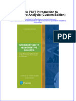 Ebook Ebook PDF Introduction To Quantitative Analysis Custom Edition All Chapter PDF Docx Kindle