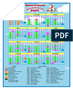 Calendário Ministério Infantil 2024