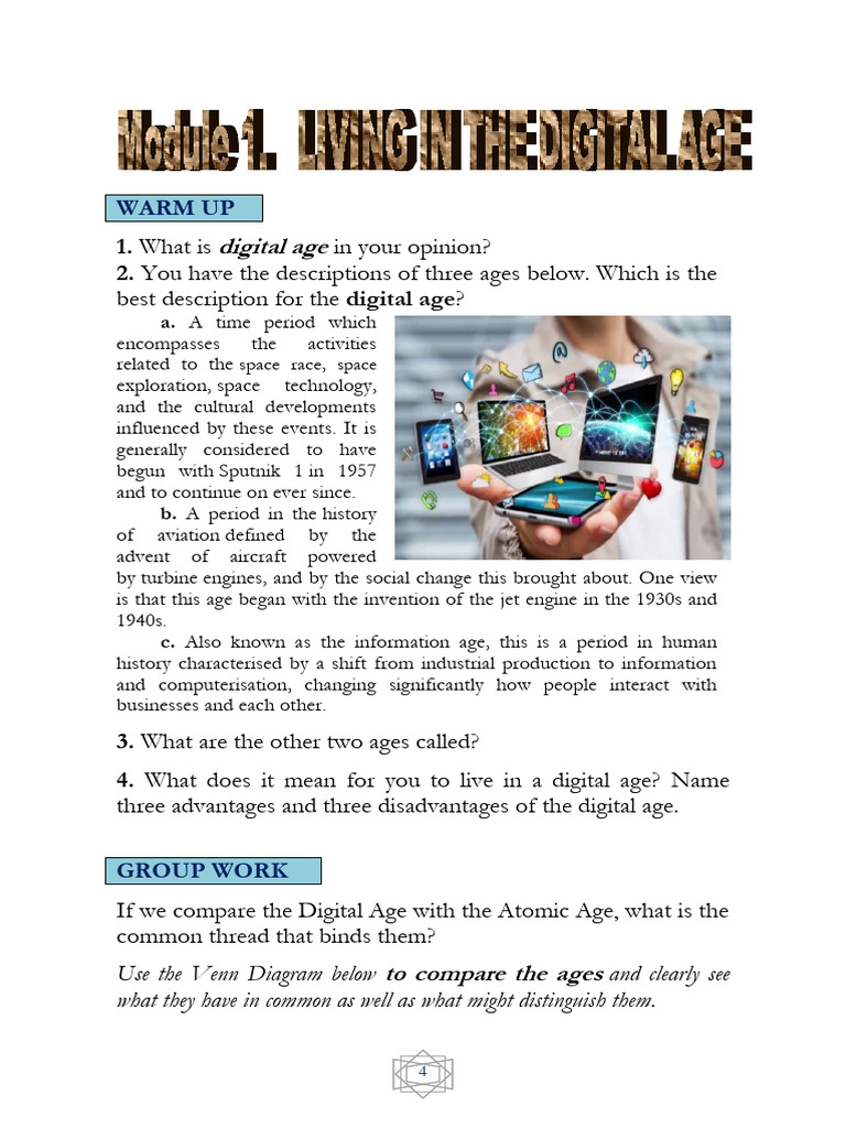 Understanding the Digital Age | PDF | Automated Teller Machine | World ...